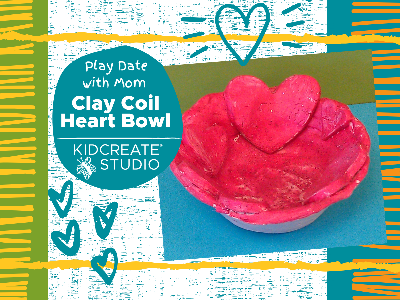 Play Date with Mom - Clay Coil Heart Bowl (18 Months - 6 Years)